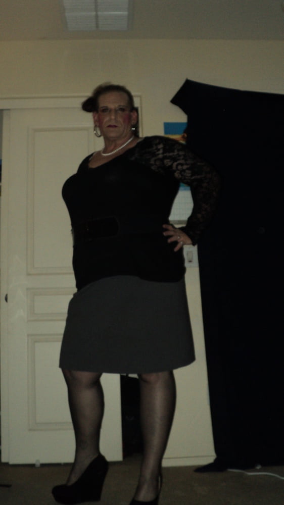 me in black 50s dress #107125392