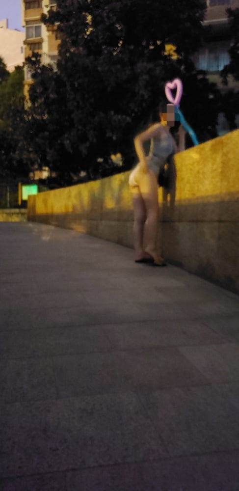 Chinese girl flashing in public #82052393