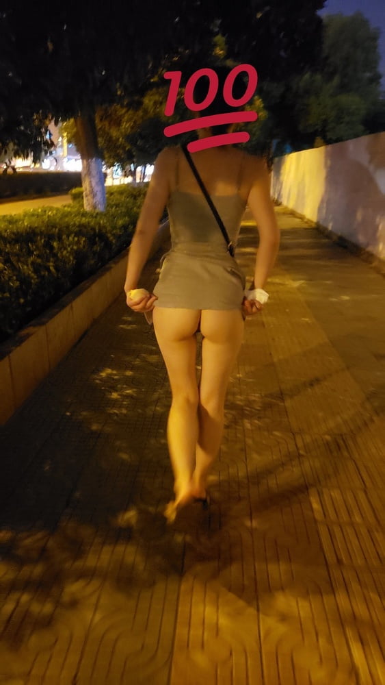 Chinese girl flashing in public #82052395
