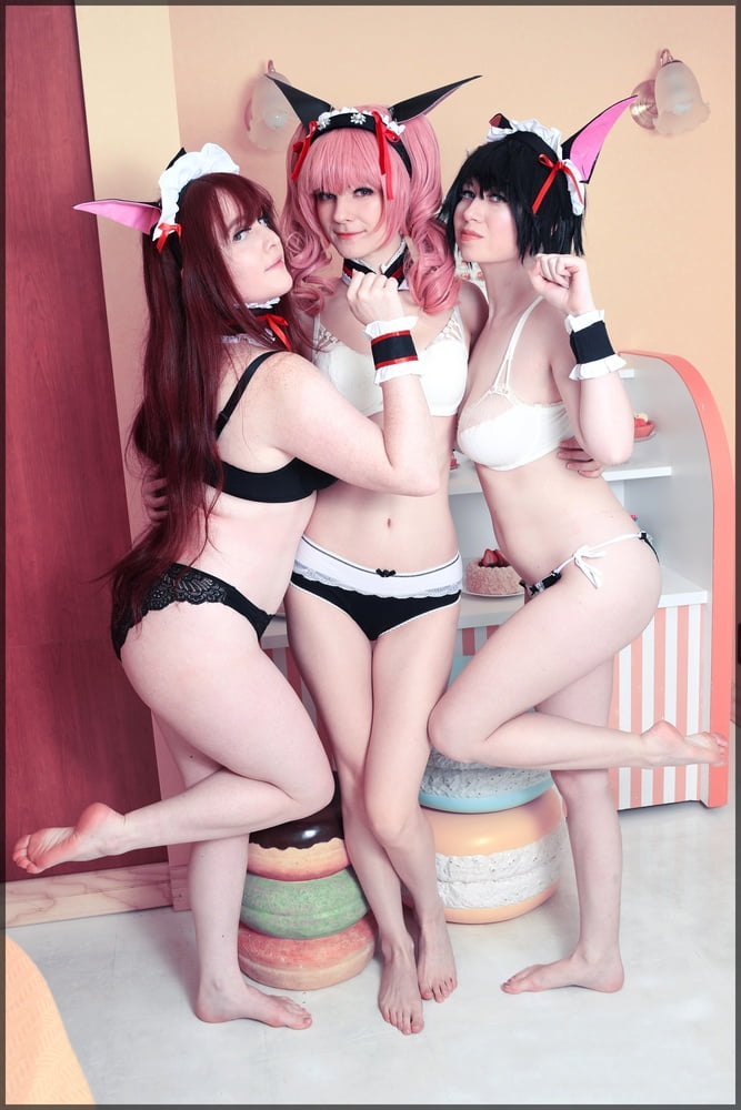 Usatame shiina mayuri maid cosplay
 #95337095