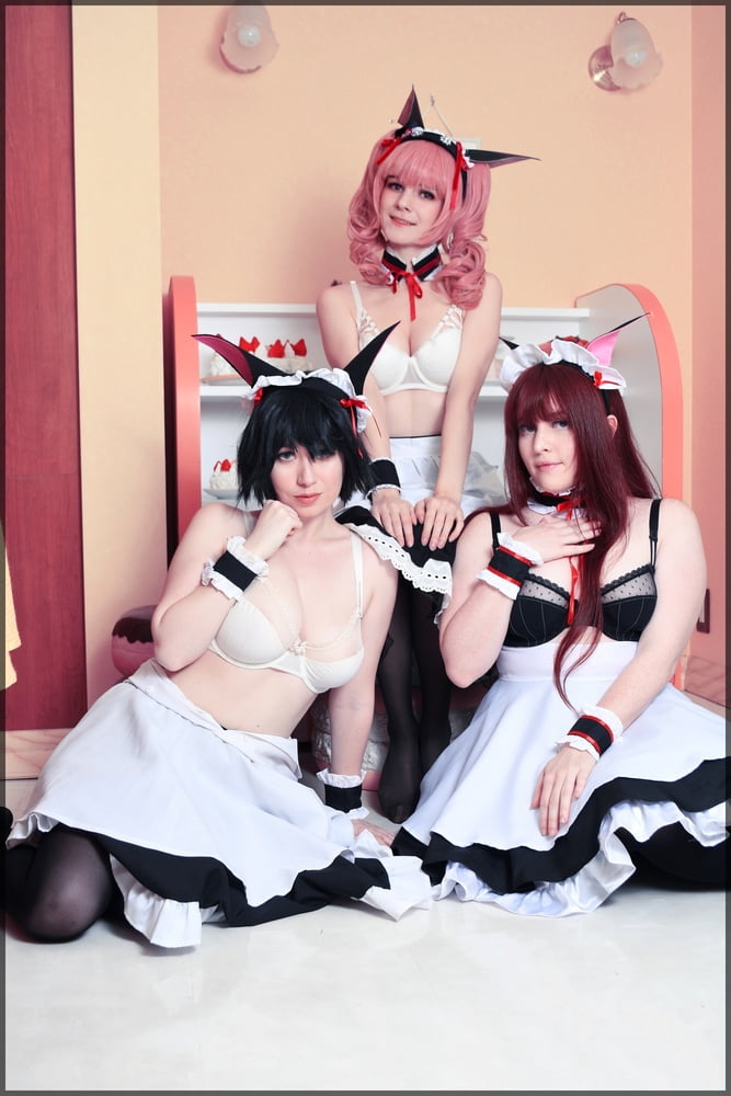 Usatame shiina mayuri maid cosplay
 #95337112
