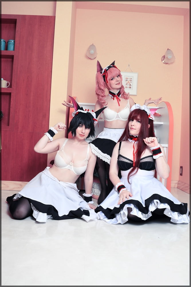 Usatame shiina mayuri maid cosplay
 #95337115