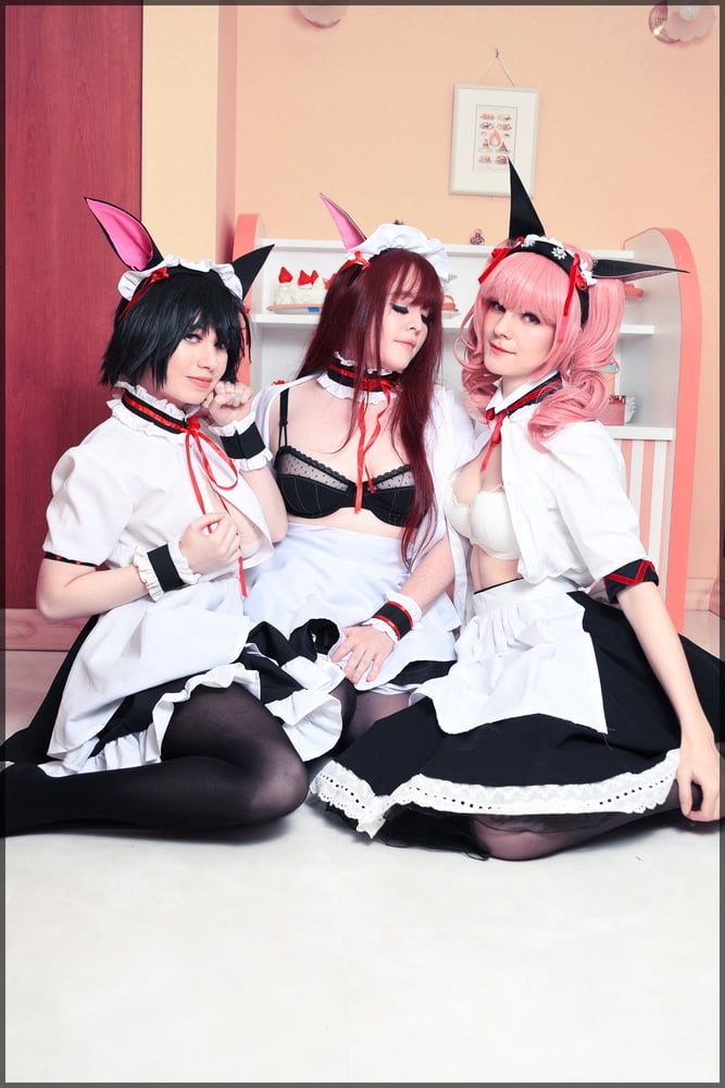 Usatame shiina mayuri maid cosplay
 #95337118