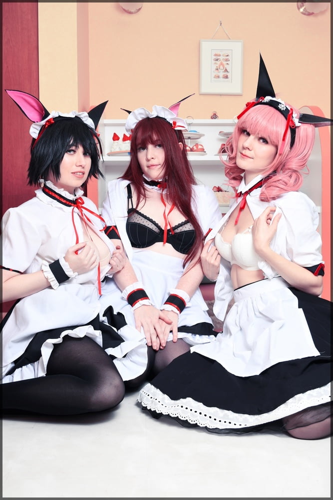 Usatame shiina mayuri maid cosplay
 #95337121