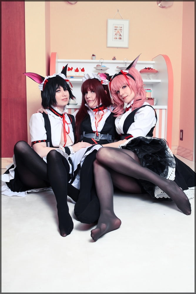 Usatame shiina mayuri maid cosplay
 #95337124