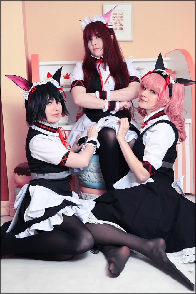 Usatame shiina mayuri maid cosplay
 #95337139