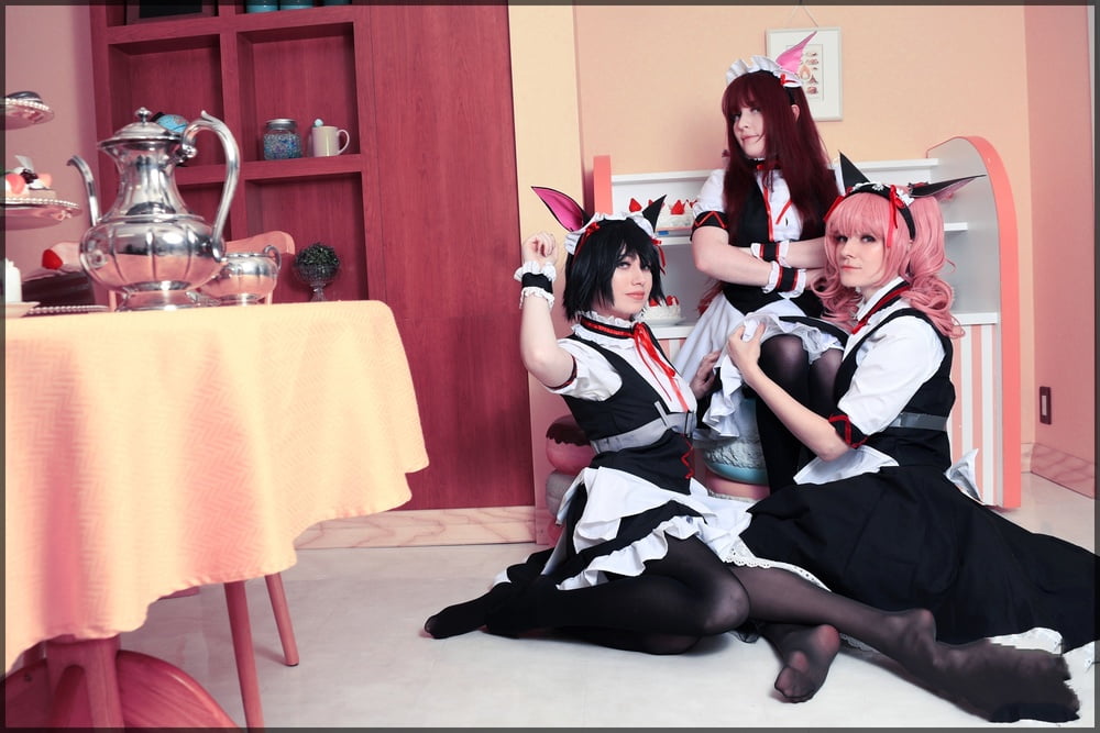 Usatame shiina mayuri maid cosplay
 #95337142