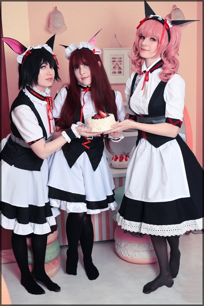 Usatame shiina mayuri maid cosplay
 #95337147