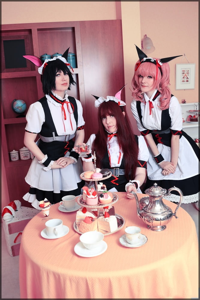 Usatame shiina mayuri maid cosplay
 #95337152