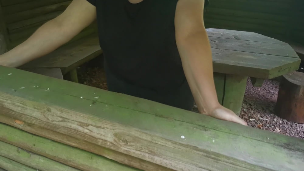 Slapping tits and ass in picnic hut #106728831