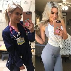 De vraies infirmières au travail - selfies sexy
 #101955759