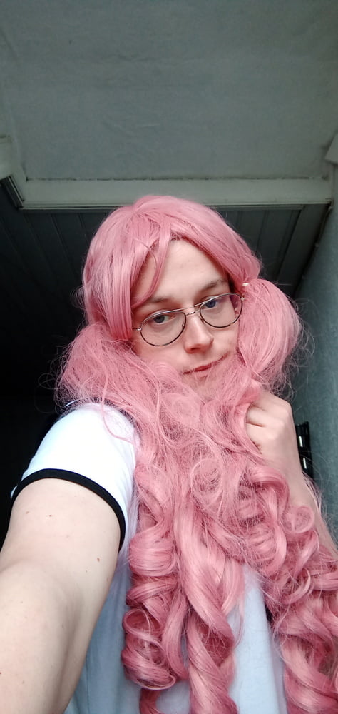 pink hair and me in traditional mode