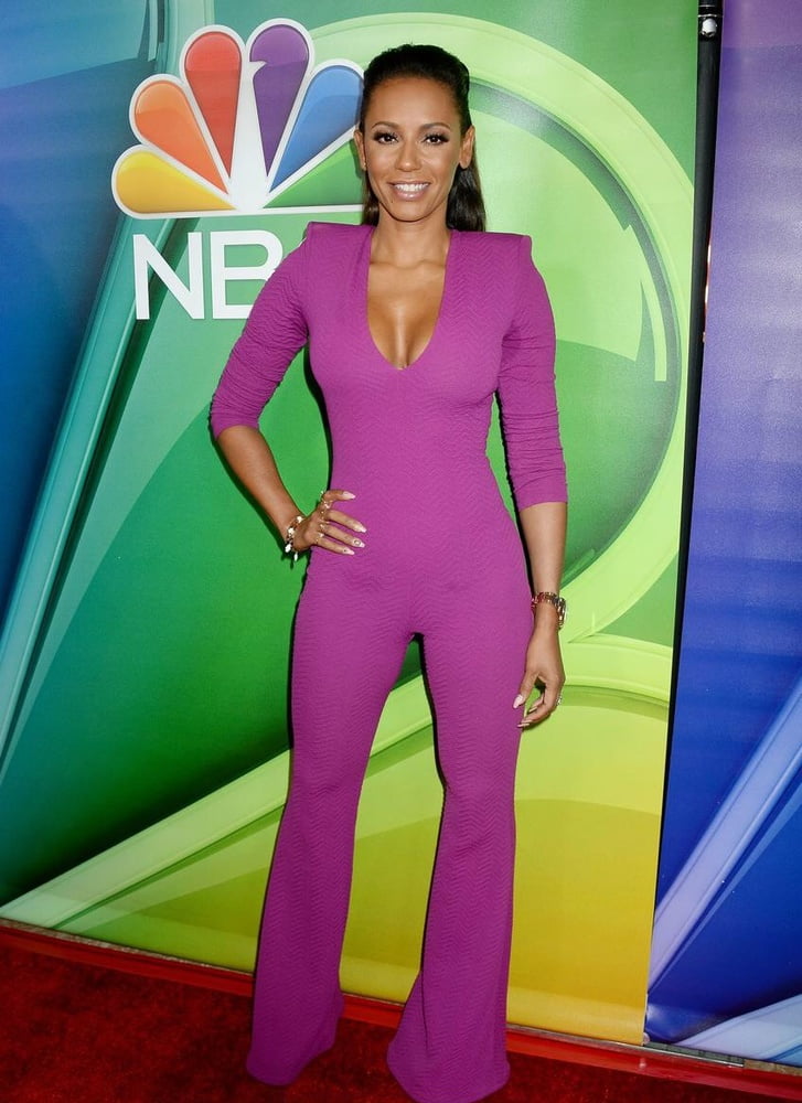 Mel b looking hot in skintight suit
 #105519066
