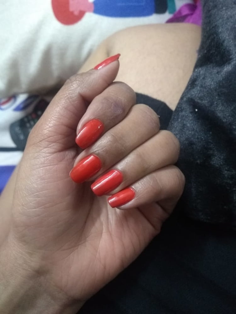 My wife's long nails
 #96180486