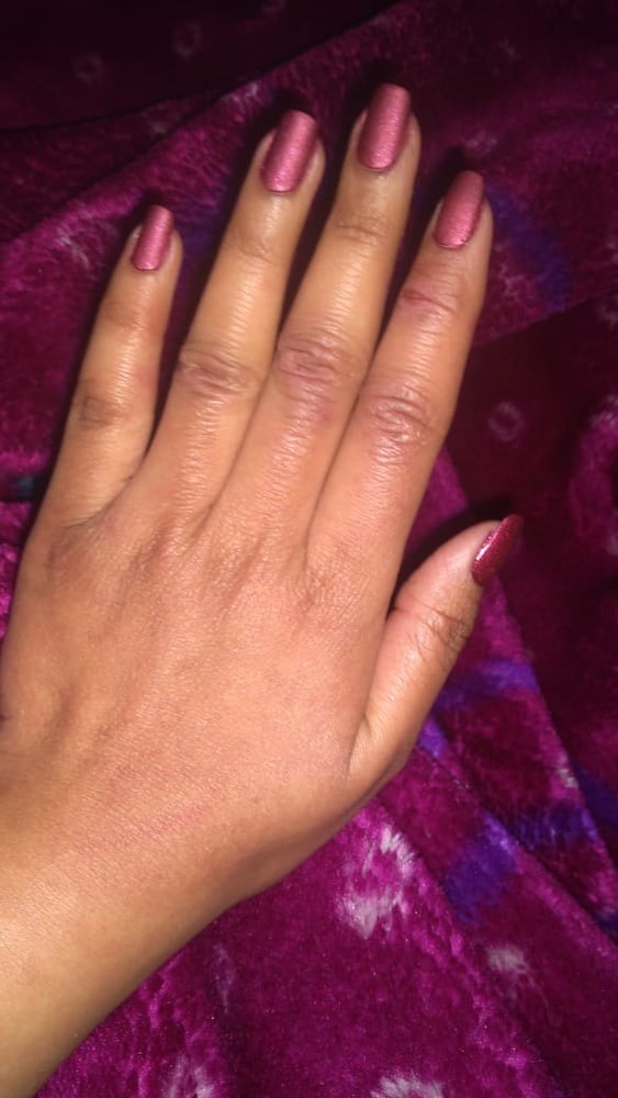 My wife's long nails
 #96180489