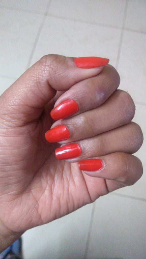 My wife's long nails
 #96180599