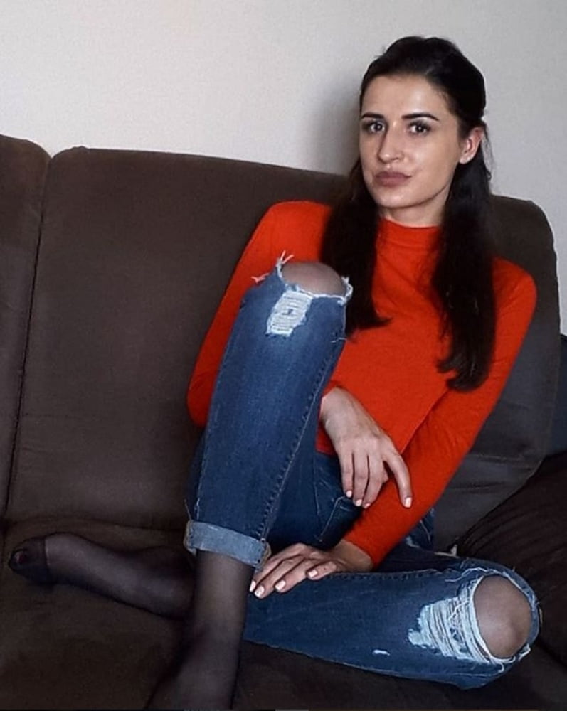 Bosnian girl Amira nylon feet #91723651