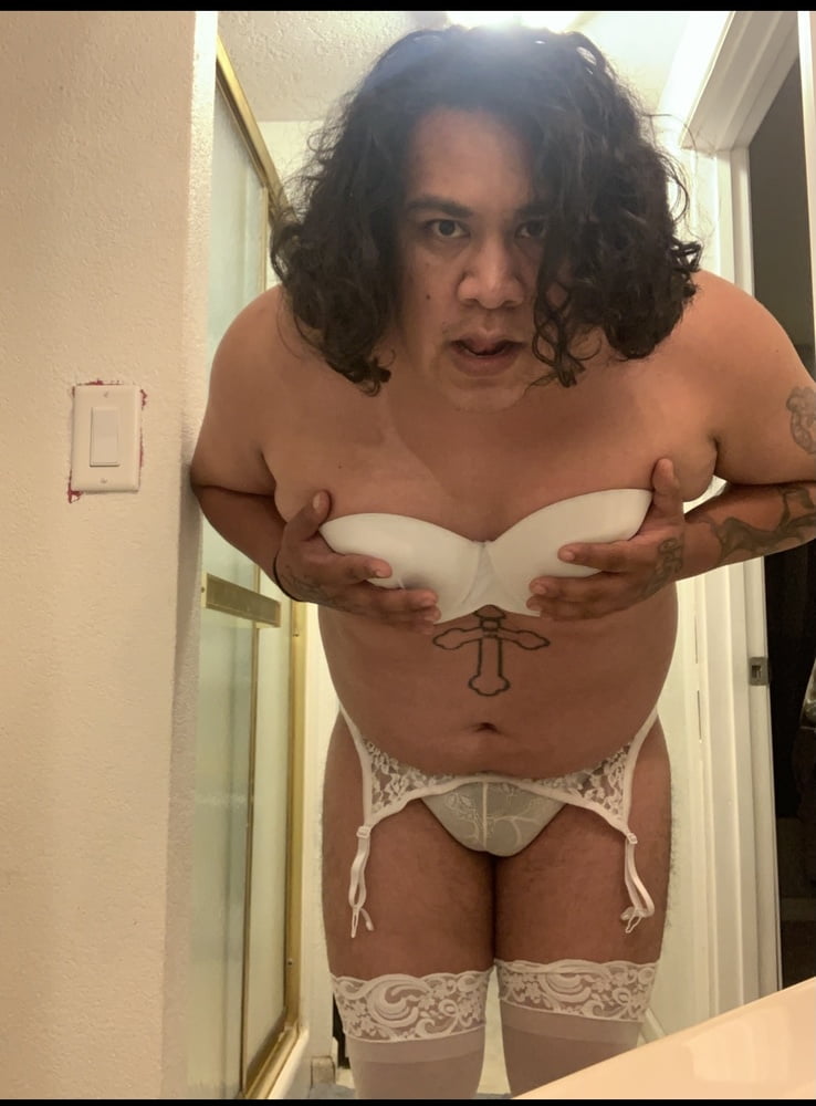 Panty wearing sissy faggot #106867005