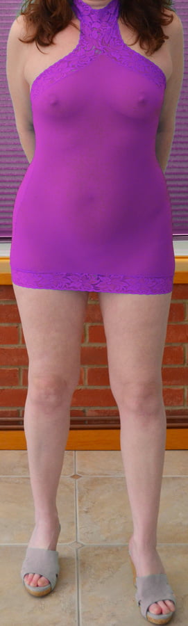 Robe violette transparente
 #93527911