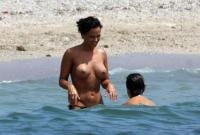 Topless on the beach single
 #104570203