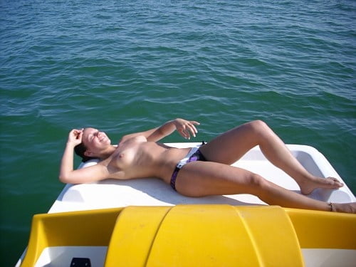Topless on the beach single
 #104570209