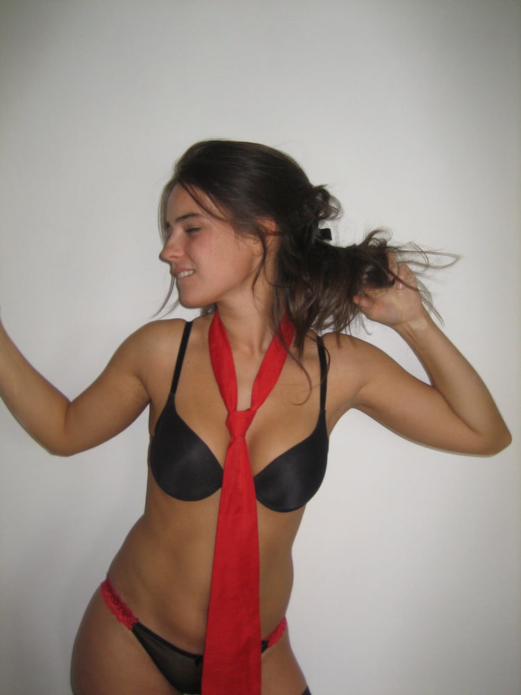 Cute brunette Teen posing #80991141