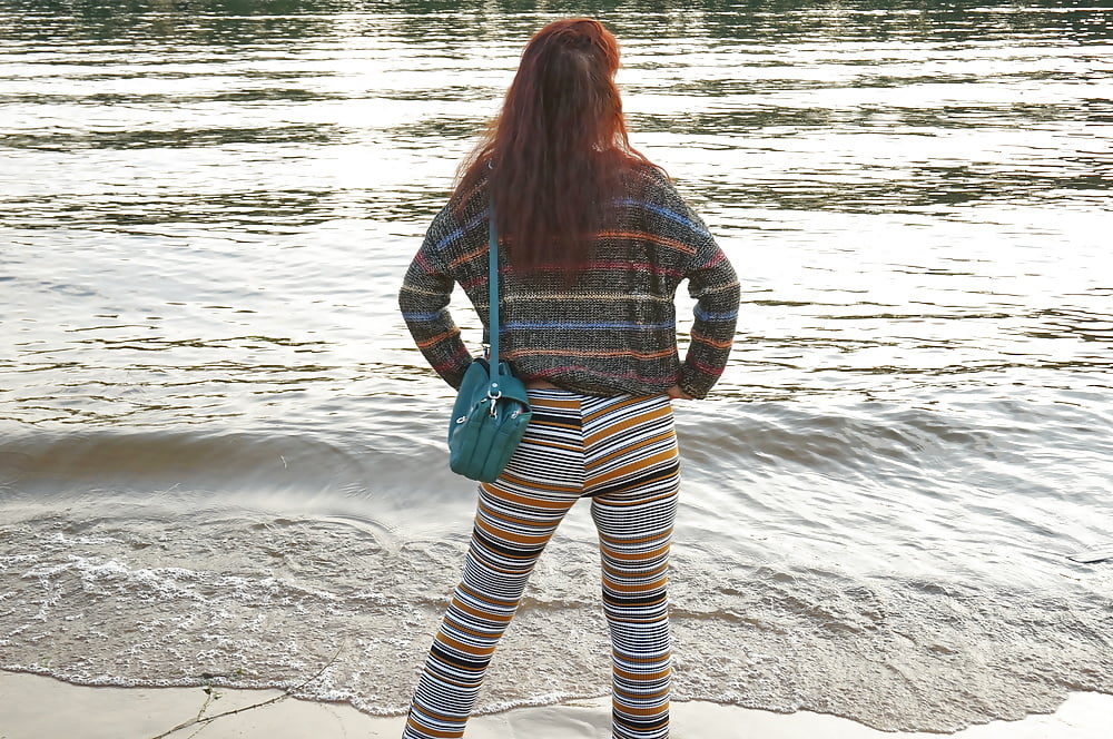 In AKIRA pants near Moscow-river in evening #107245018