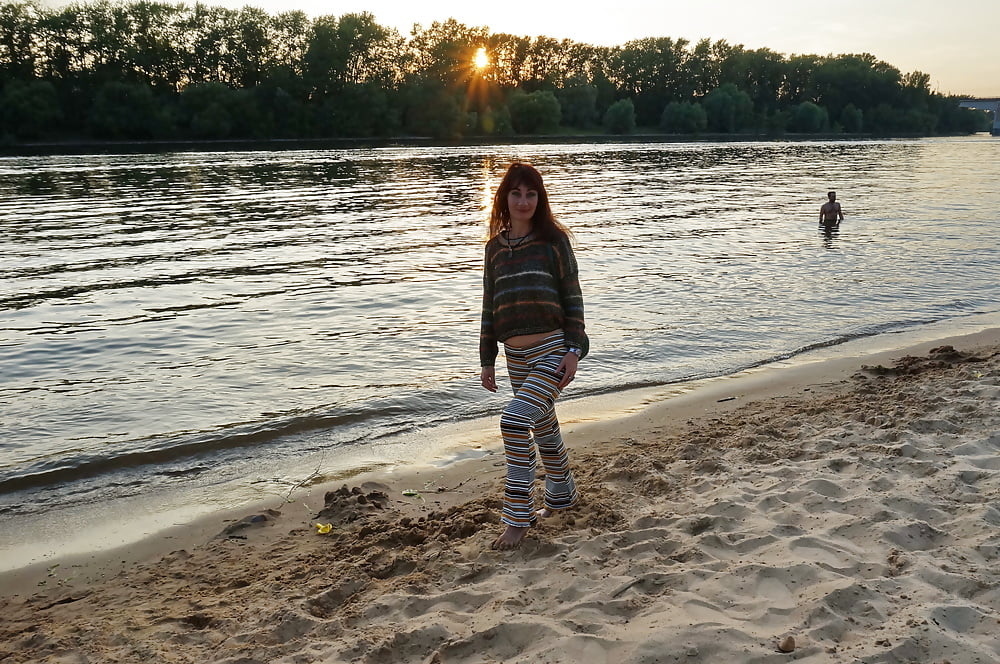 In AKIRA pants near Moscow-river in evening #107245032