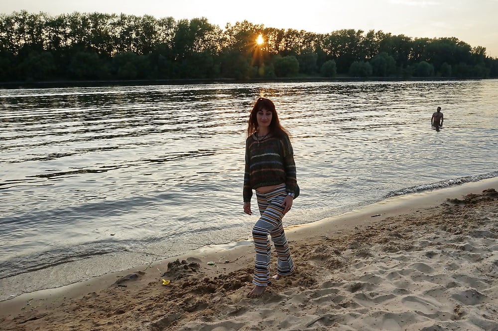 In AKIRA pants near Moscow-river in evening #107245033