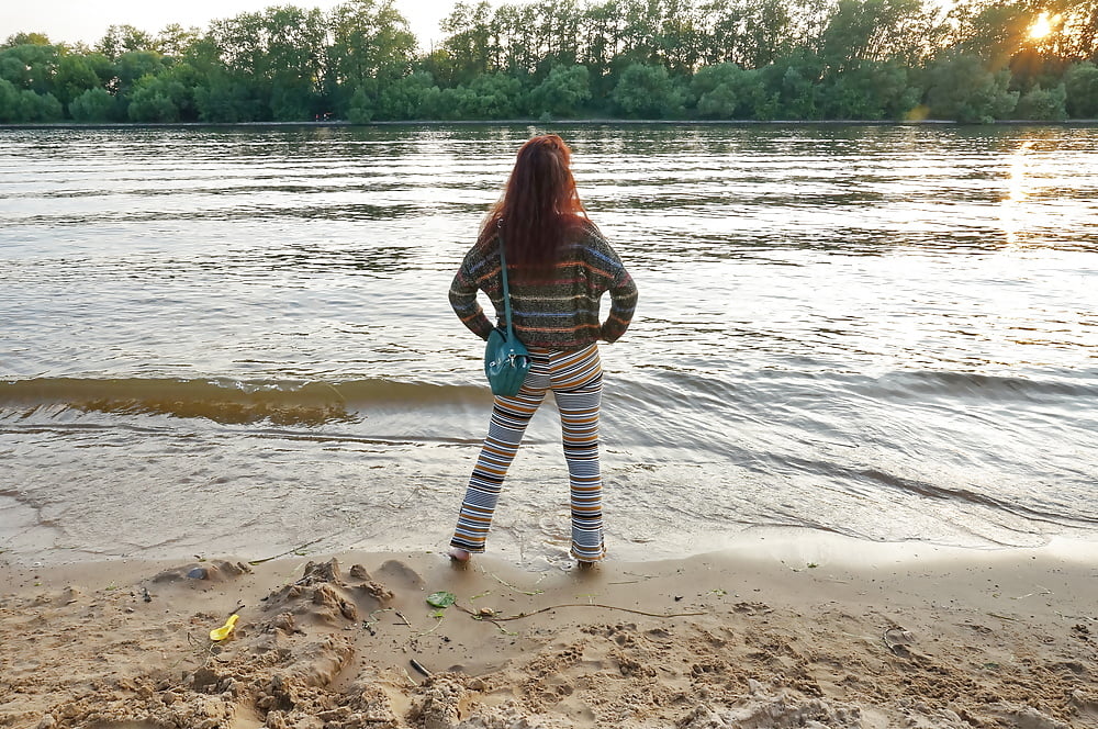 In AKIRA pants near Moscow-river in evening #107245040