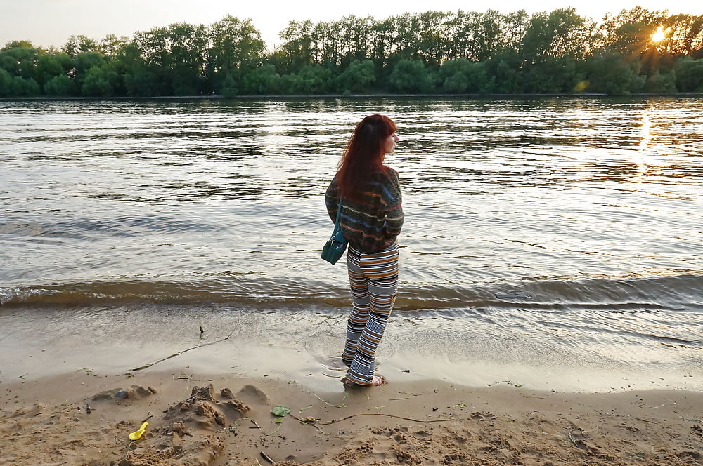 In AKIRA pants near Moscow-river in evening #107245045