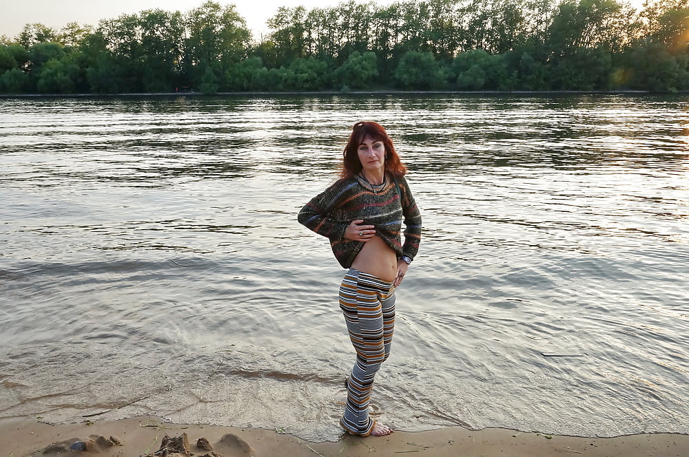 In AKIRA pants near Moscow-river in evening #107245046