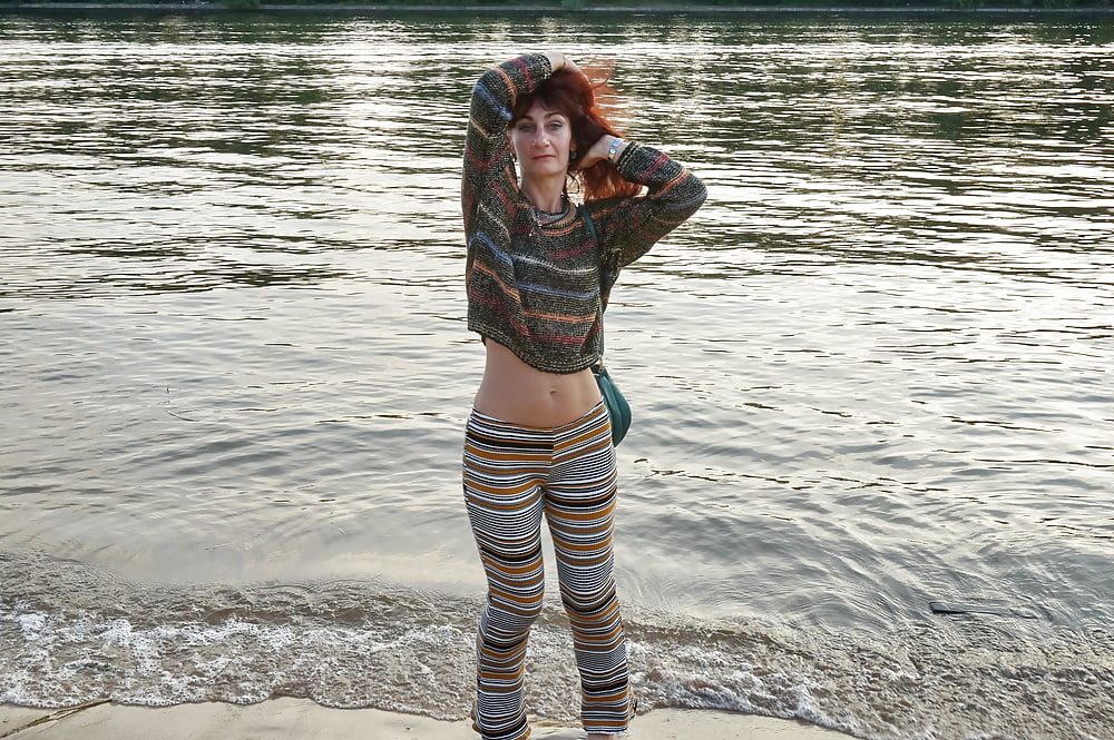 In AKIRA pants near Moscow-river in evening #107245048