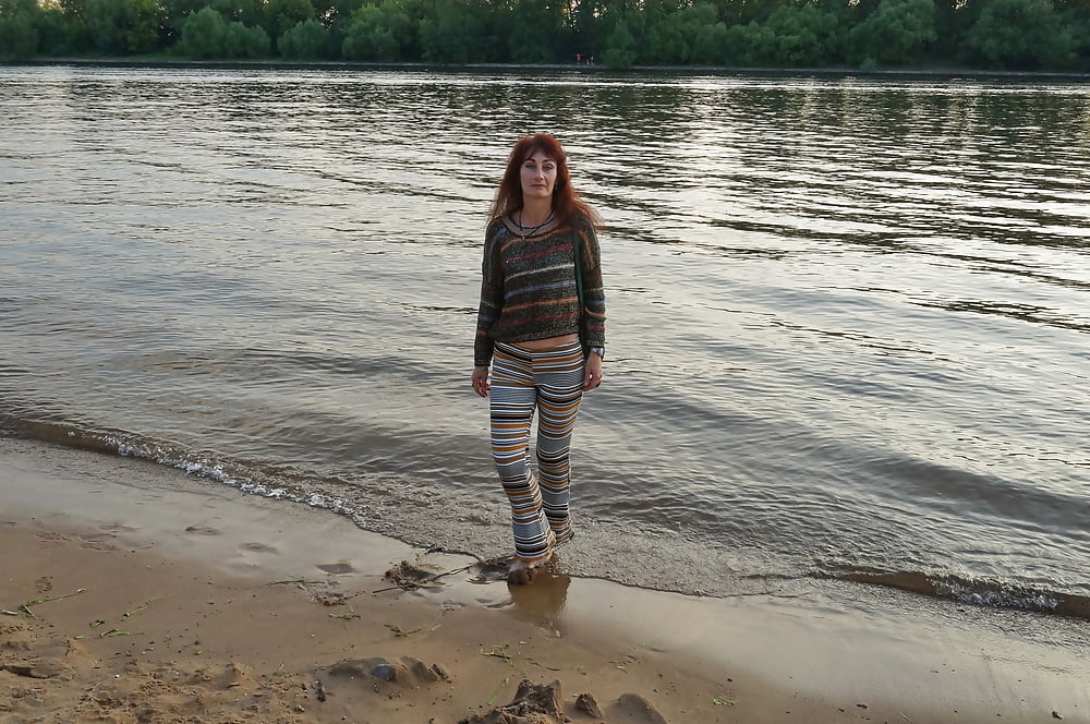 In AKIRA pants near Moscow-river in evening #107245058