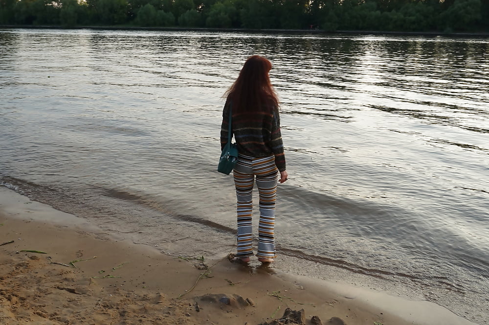 In AKIRA pants near Moscow-river in evening #107245059