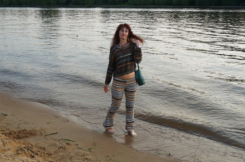 In AKIRA pants near Moscow-river in evening #107245060