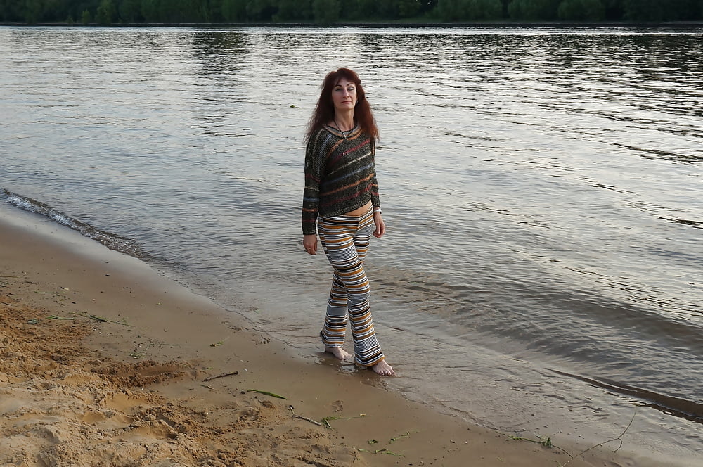 In AKIRA pants near Moscow-river in evening #107245061