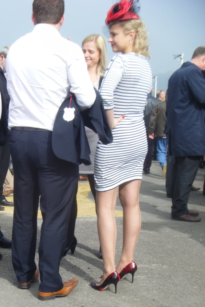 Street Pantyhose - UK Trash at the Races #96140781