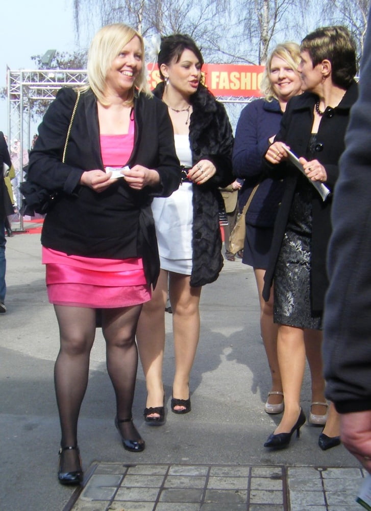 Street Pantyhose - UK Trash at the Races #96140813