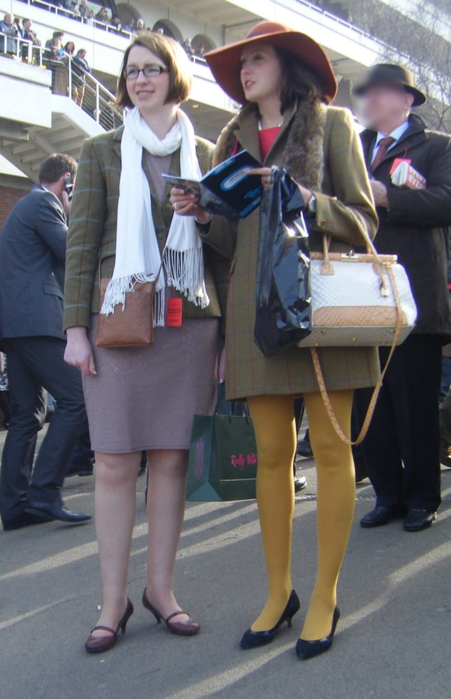 Street Pantyhose - UK Trash at the Races #96140819