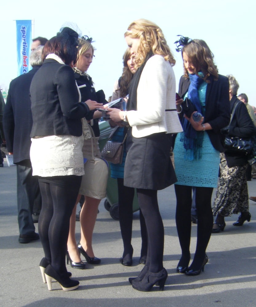 Street Pantyhose - UK Trash at the Races #96140831