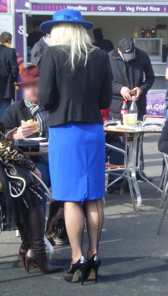 Street Pantyhose - UK Trash at the Races #96140855