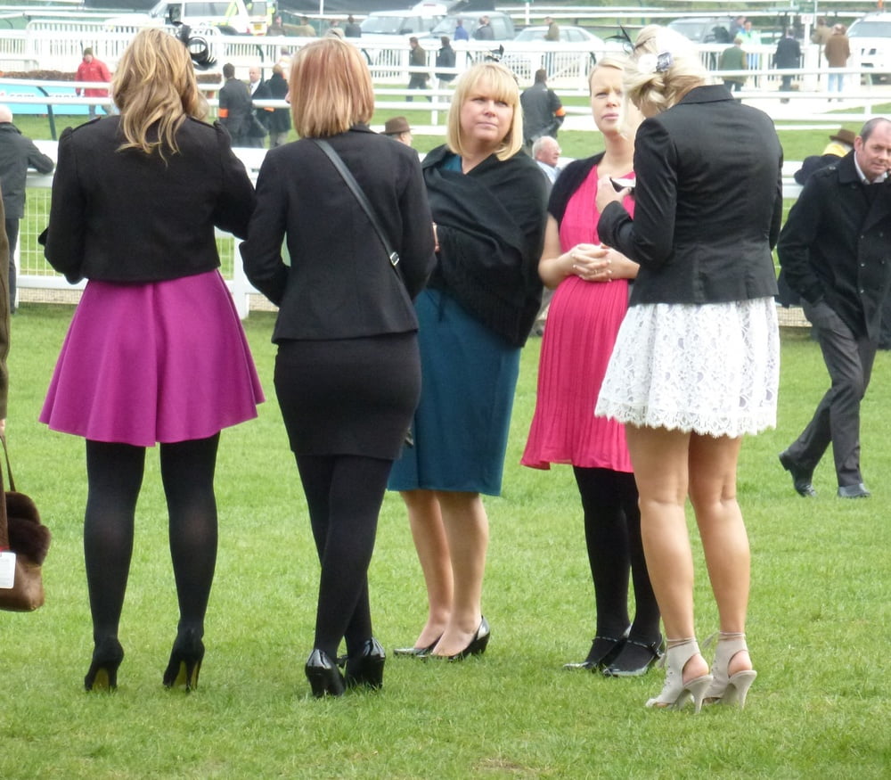 Street Pantyhose - UK Trash at the Races #96140859