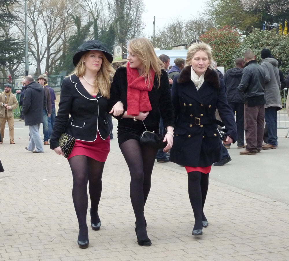 Street Pantyhose - UK Trash at the Races #96140875