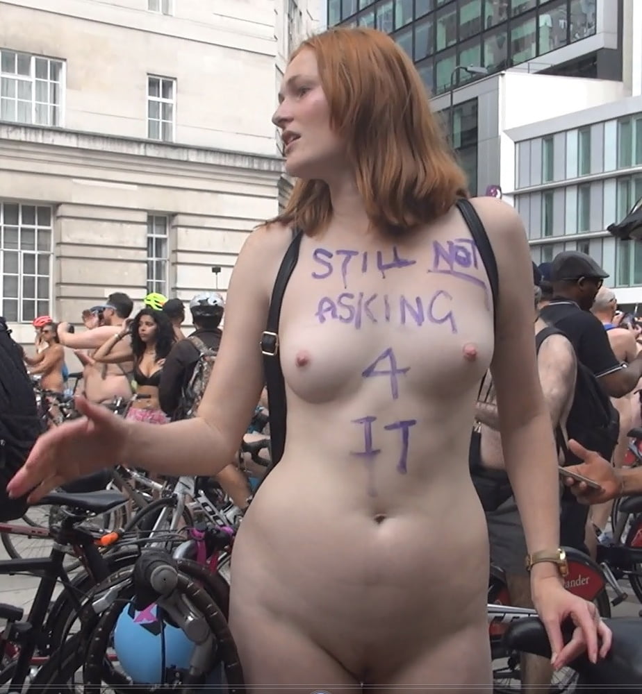 Not Asking For It Redhead London 2016 World Naked Bike Ride Porn Pictures Xxx Photos Sex