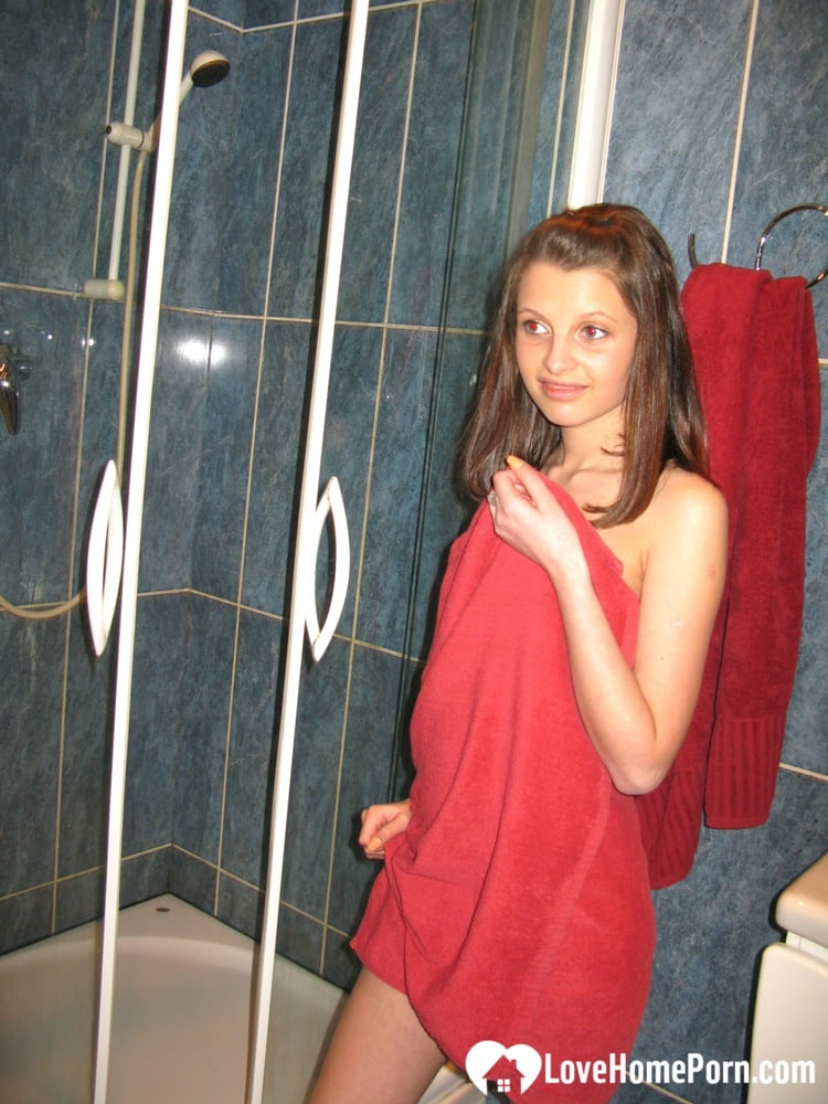 Cute teen posing naked for the camera #107178979