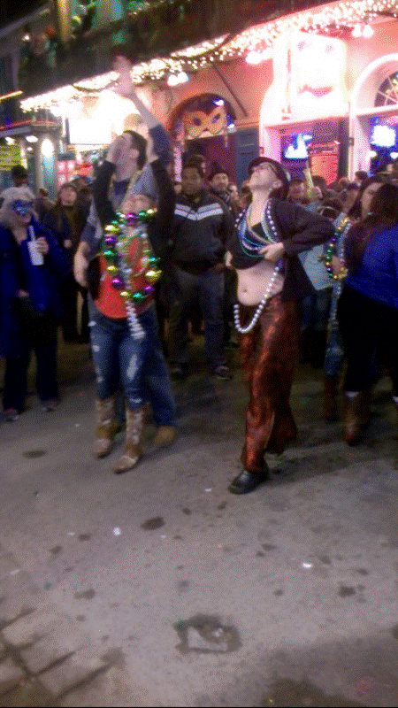 Flashing Girls at Mardi Gras 2015 (Original Content) #97308740