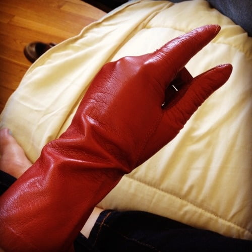 Red Leather Gloves 3 - by Redbull18 #97298098