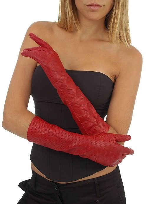 Red Leather Gloves 3 - by Redbull18 #97298207