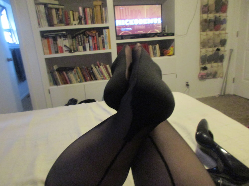 BBW in cuban heel stockings #101045902